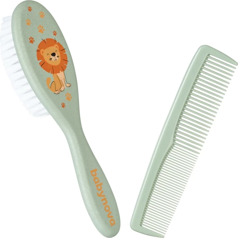 Set 2-copësh me brushë dhe krehër Babynova