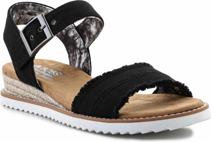 Espadrille Skechers për femra, të zeza