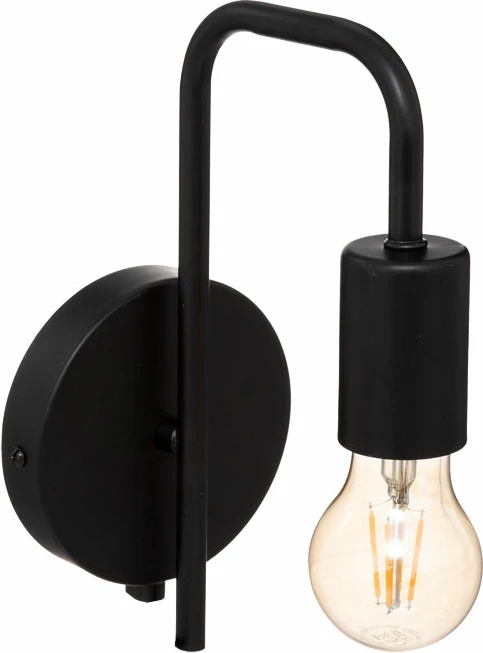 Llambë muri Zhola E27 40W e zezë 17x12x25cm