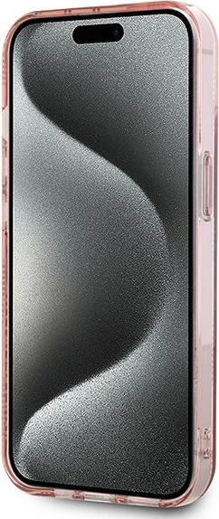 Mbështjellës Karl Lagerfeld IML Choupette Head & Monogram për iPhone 14/15/13, Rozë