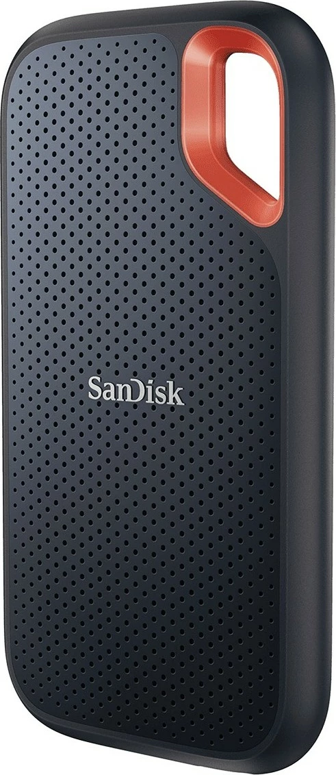 Disk i jashtëm SSD SanDisk Extreme Portable, 2 TB, USB Type-C, 3.2 Gen 2, 1050 MB/s, Mbrojtje me fjalëkalim, E zezë