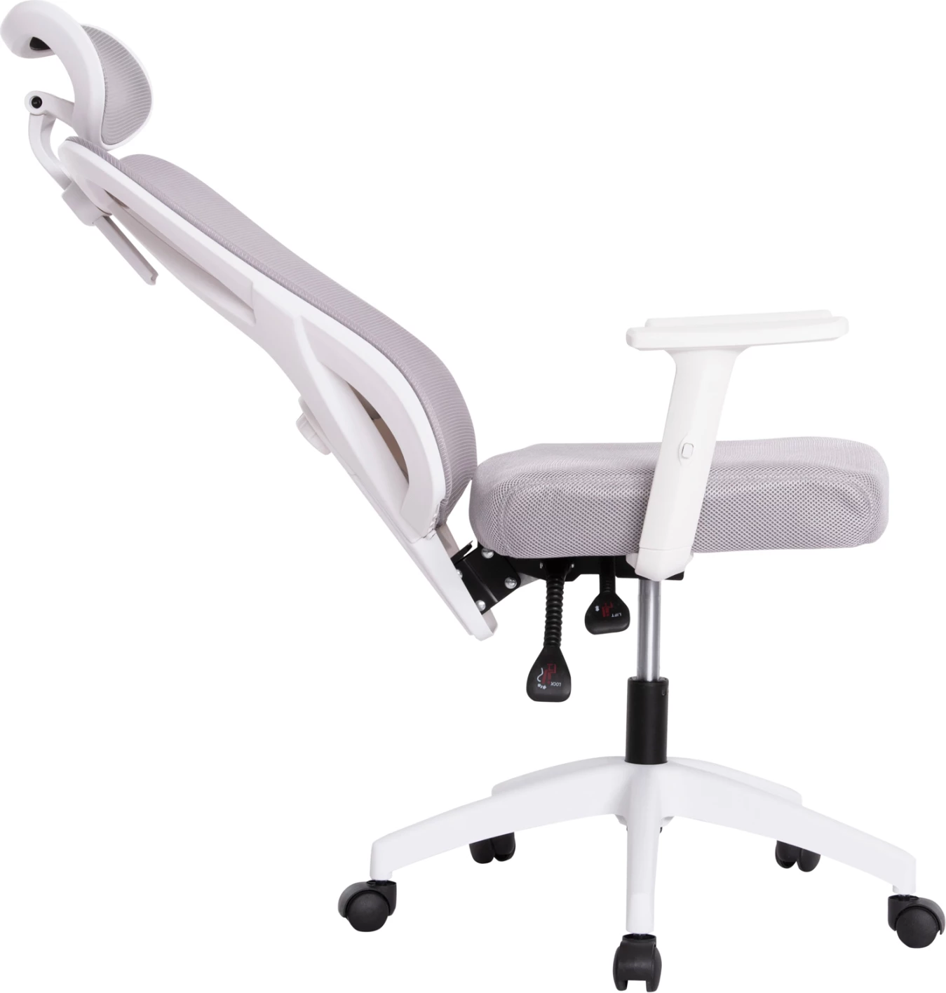 Karrige për zyre MEXER FH1195.02, hiri/e bardhë