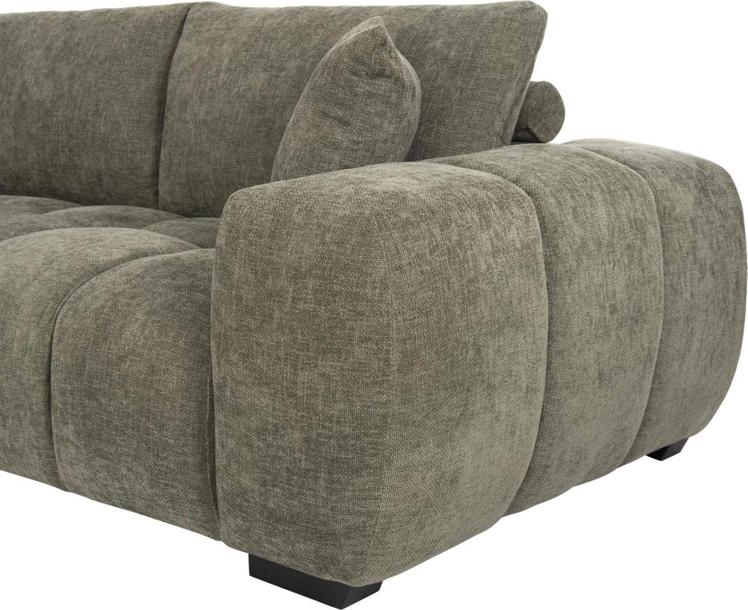 Kënd divani (majtas) COVEN FH3266.04L, pëlhurë e gjelbër, 298x102-208x85H cm