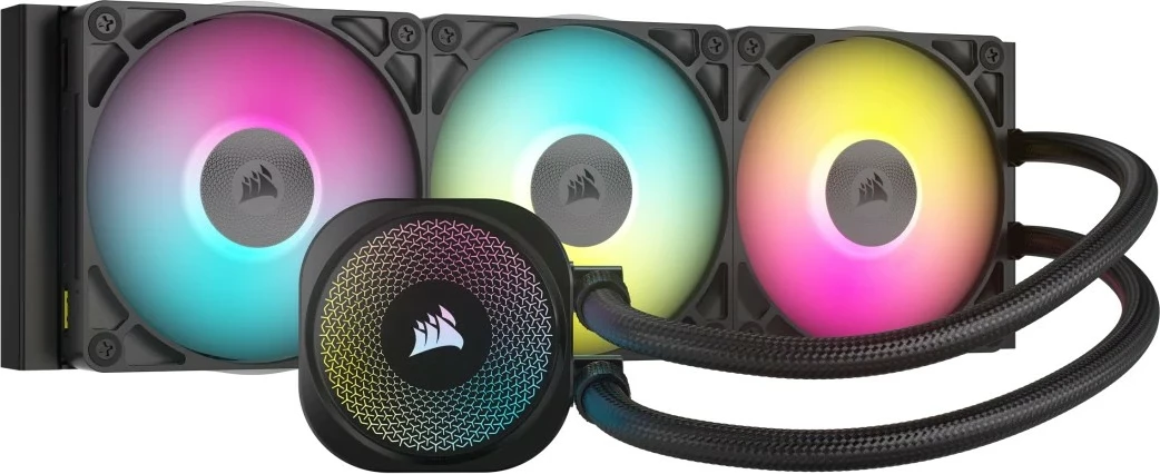 Ftohës procesori Corsair iCUE LINK TITAN 360 RX RGB AIO, 360mm, me tre ventilatorë RGB