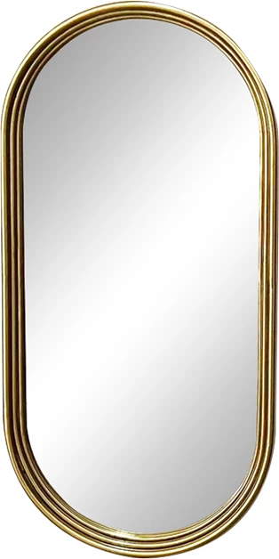 Pasqyrë Olympon, metalik ari, 49x5x99cm