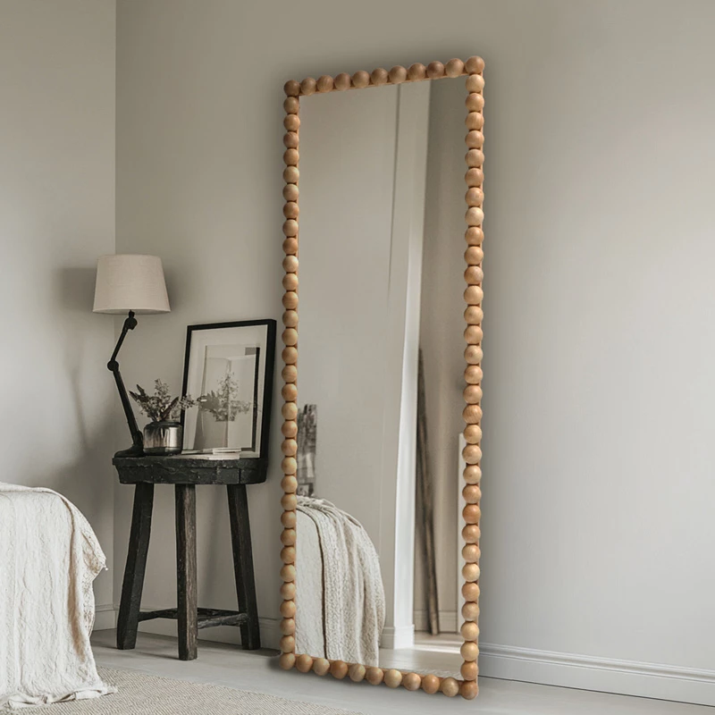 Pasqyrë muri Ledalo, dru natyral, 45x4.5x130cm