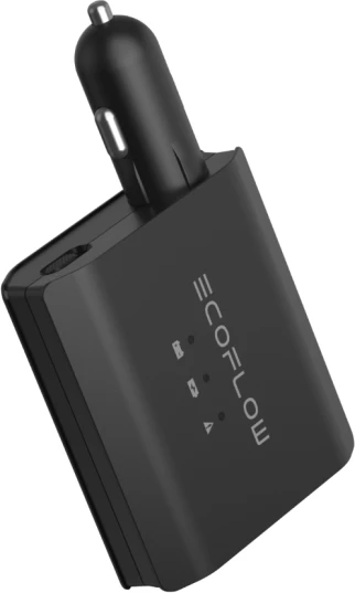 Karikues automatik i mençur i baterisë së veturës EcoFlow Smart Auto Battery Charger 12/24V, 5000801002, e zezë, set me kabllo XT60 me kllapa