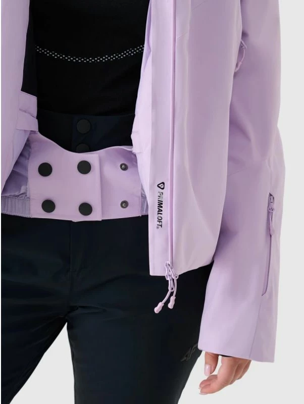 Jakne skijimi për femra 4f, e zezë