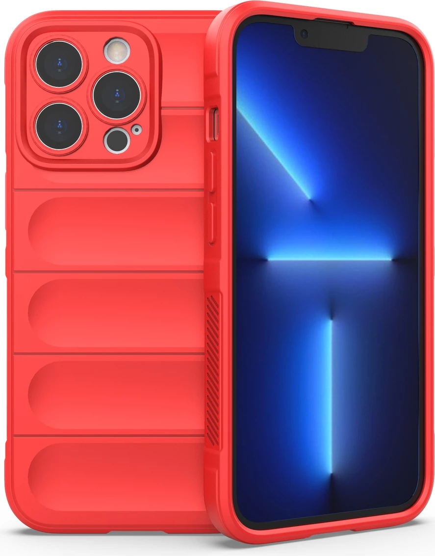 Mbështjellës Hurtel Magic Shield Case për iPhone 13 Pro, TPU, Kuqe