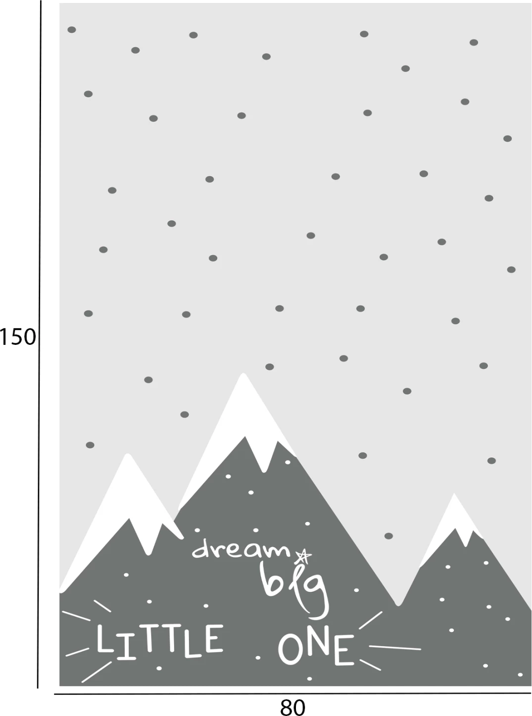 Qilim për fëmijë, ngjyrë hiri, FH7678.11, 80x150 cm