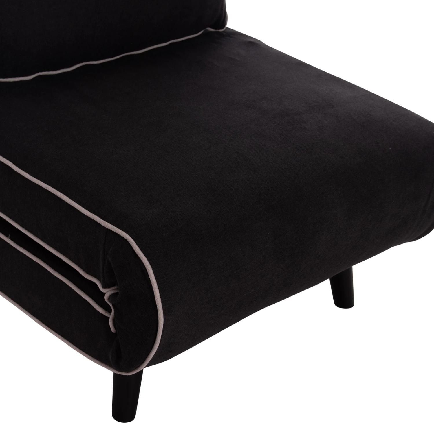 Fotel-krevat BRAXTON, material i zi, FH8425.03, 78x88x78cm