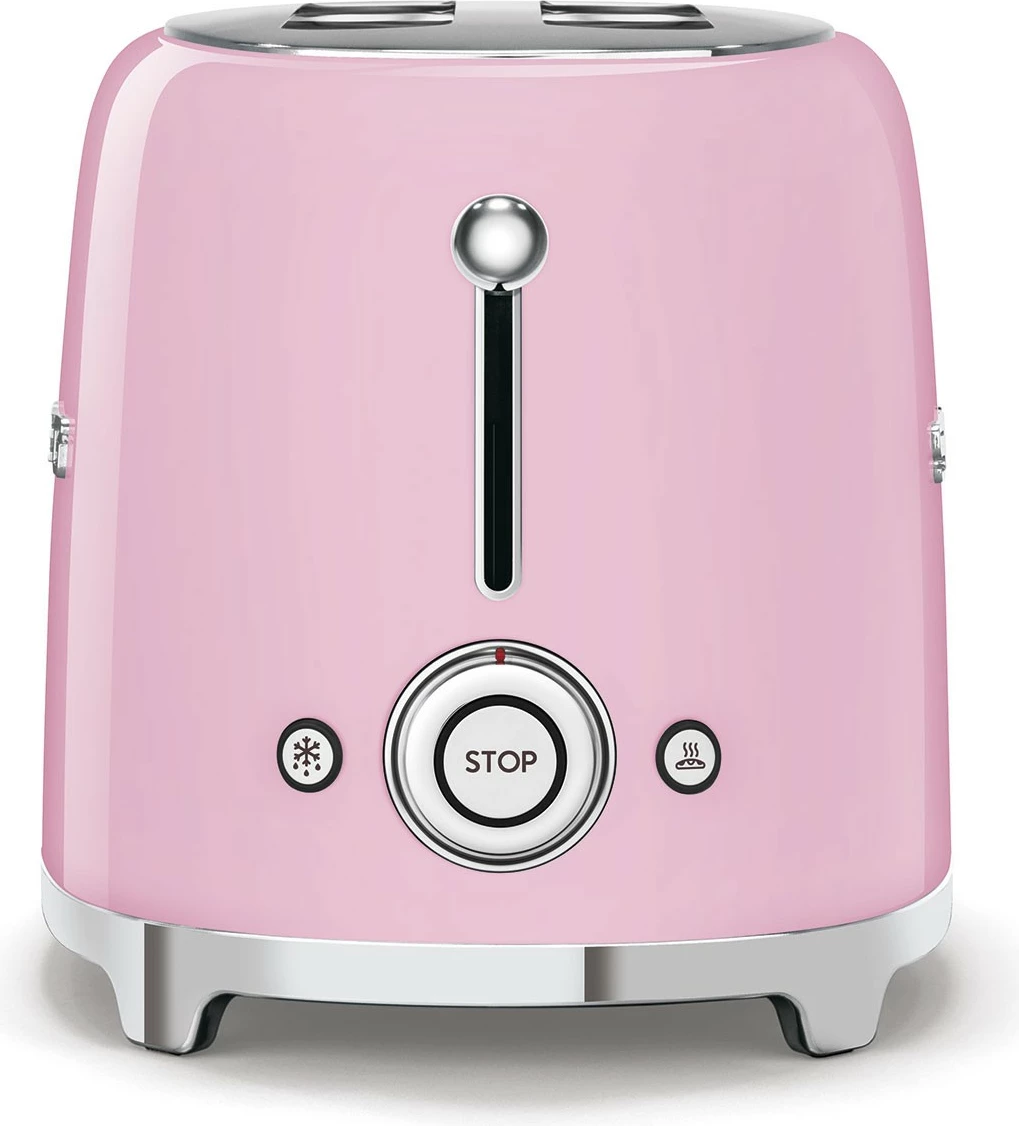Tostier SMEG 50's Style, 4 feta, rozë