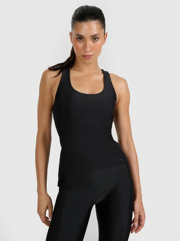 Maicë sportive për femra 4F, e zezë