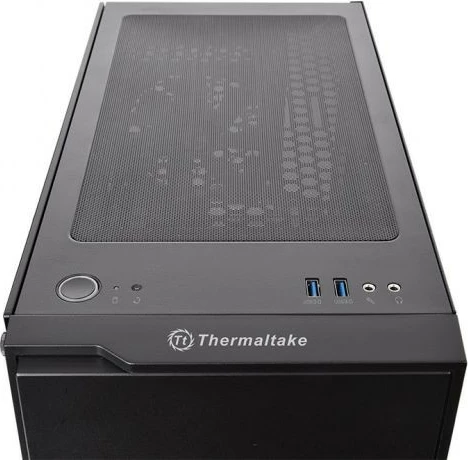 Kasë Thermaltake H100 Tempered Glass, Midi Tower, e zezë