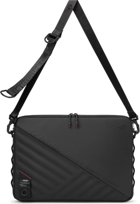 Çantë mbrojtëse laptop, Asus ROG Slash Sleeve 4.0 90XB09Z0-BSL000, 16 inç, me rrip shpatulle, e zezë