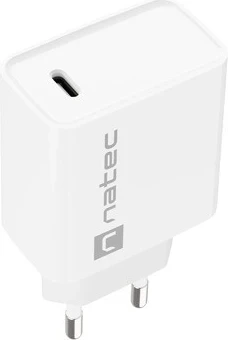Karikues Natec Ribera, 20W, USB-C, i bardhë