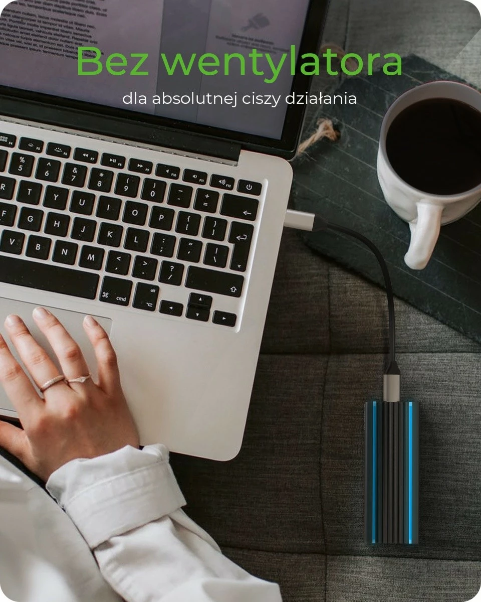 Kasë IcyBox IB-1824ML-C31 për SSD M.2 NVMe, RGB, e zezë