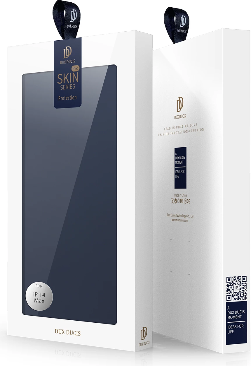 Mbështjellës Dux Ducis Skin Pro për iPhone 14 Plus, me kapak, funksion qëndrimi, xhep kartelash, Blu