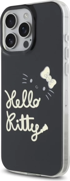 Mbështjellës Hello Kitty IML Golden Diva MagSafe për iPhone 16 Pro Max, Zi
