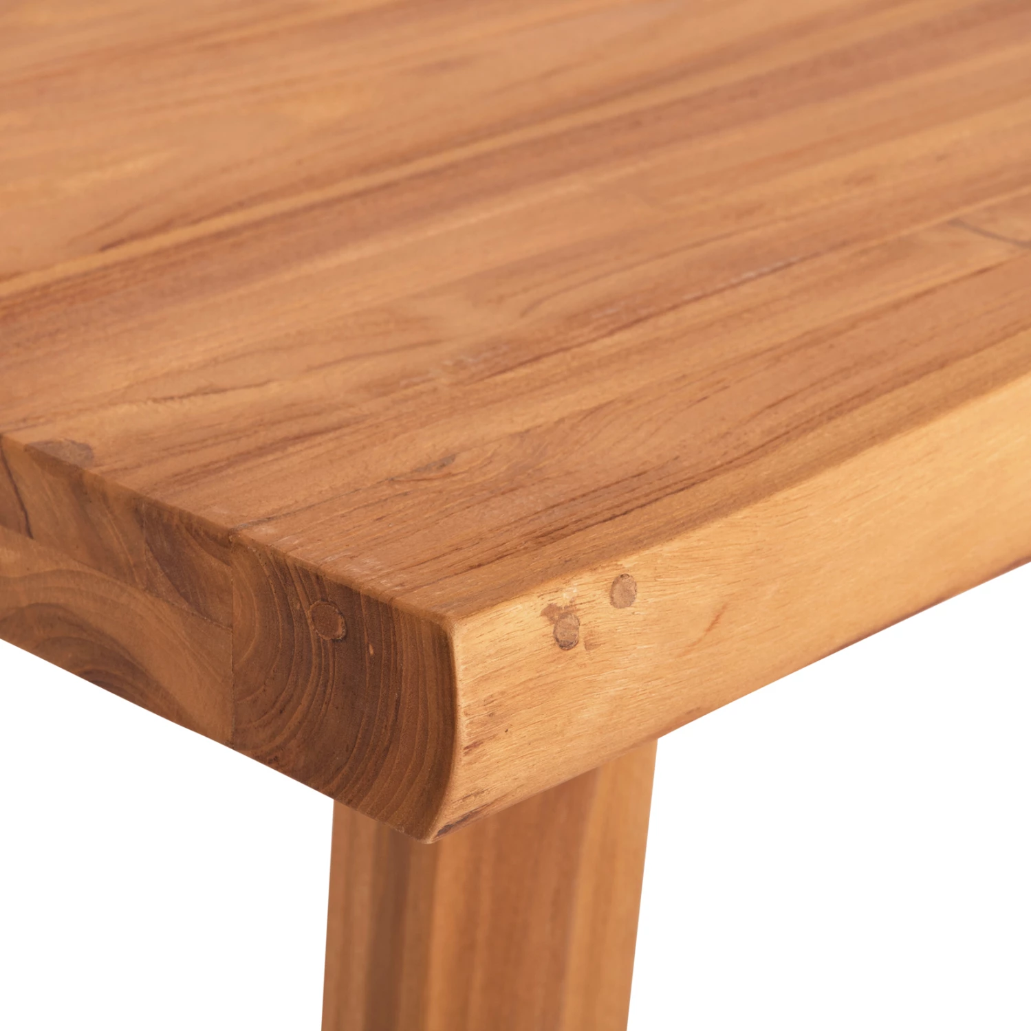 Tavolinë ngrënieje LEOPOLD FH9933.01 dru TEAK masiv, ngjyrë natyrale, 200.5x107x76H cm.