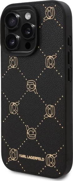 Mbështjellës Karl Lagerfeld Magsafe Karl Head për iPhone 16 Pro Max, i zi