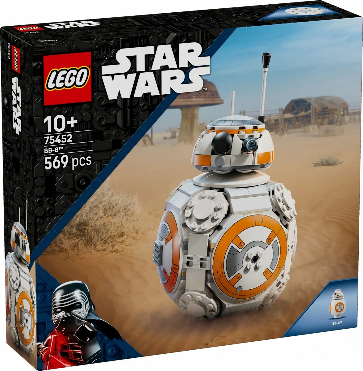 Set konstruktues LEGO Star Wars 75452 BB-8, 569 pjesë, 10+, plastikë, bardhë/portokalli