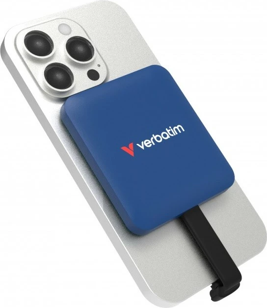 SSD i jashtëm, Verbatim, SnapBack DQVE32076PLG 2TB, USB 3.2 Gen 2x2, MagSafe, mbështetje Apple ProRes 4K 60 fps, blu