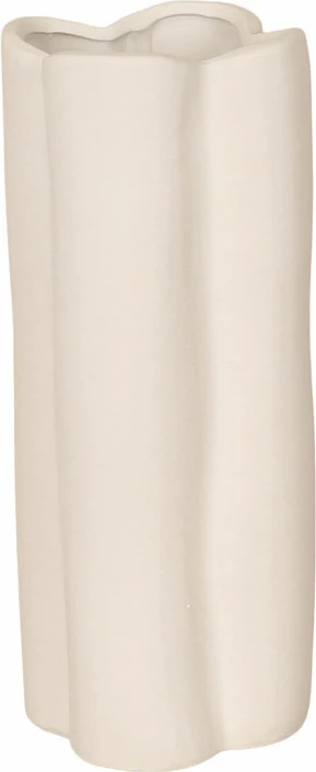 Vazo KERA, qeramike, e bardhë, 12x12x28cm