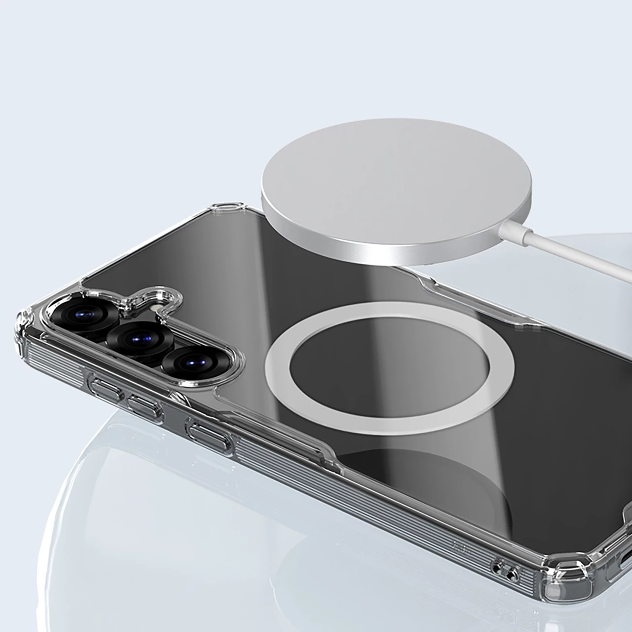 Mbështjellës Nillkin Nature TPU Pro Magnetic me MagSafe për Samsung Galaxy S25, Bardhë