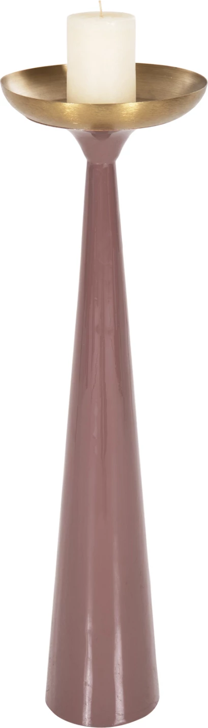 Shandan dekorativ për dysheme, ngjyrë korali të lehtë-ari, FH4244.06, Φ20.5x68H cm