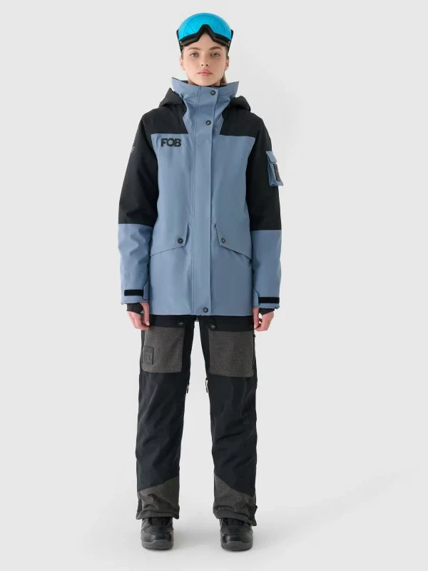 Jakne snowboard për femra 4F 4FWAW24TTJAF586, e kaltër