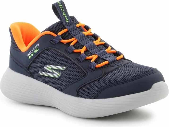 Atlete fëmijë Skechers, kaltër-portokalli