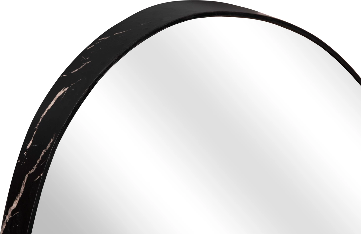 Pasqyrë muri e parregullt, ngjyrë mermeri të zi, FH4487.01, 60x80 cm.