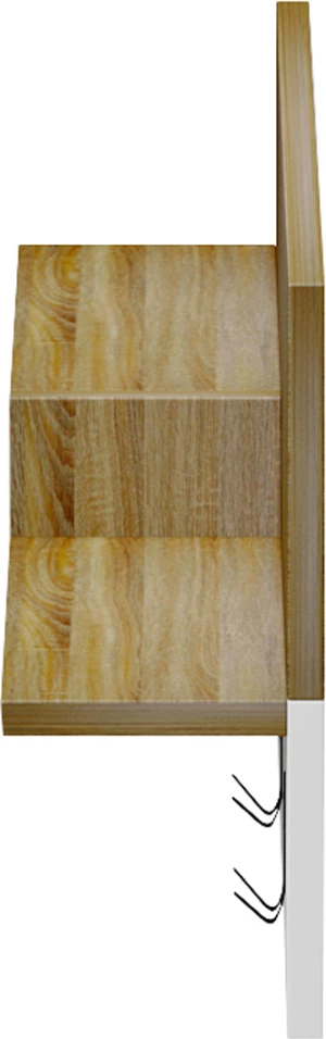 Varëse hyrëse me raft NYDA FH18079.01 melaminë, Sonama-bardhë, 65x13.2x31H cm