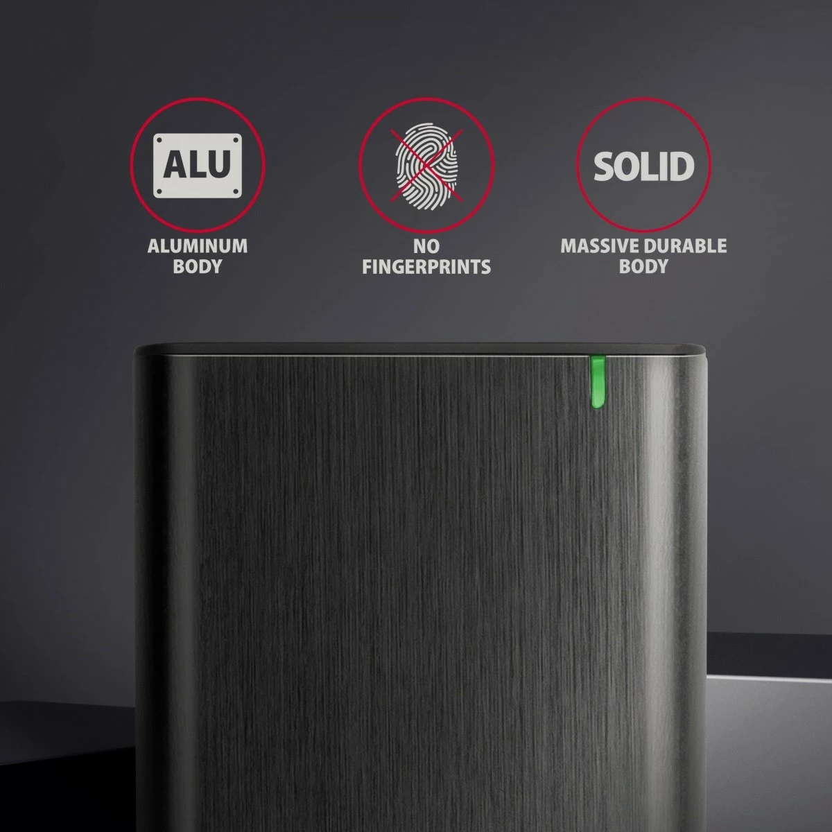 Kasë e jashtme AXAGON EE25-A6M për HDD/SSD 2.5", USB 3.2 Gen 1, alumini, karbon