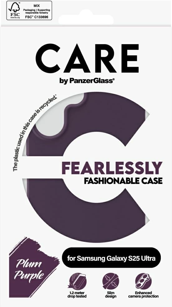 Mbështjellës PanzerGlass CARE për Samsung Galaxy S25 Ultra, Violet