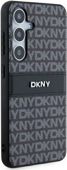 Mbështjellës DKNY Mono Stripe & Metal Logo për Samsung Galaxy S24+, i zi