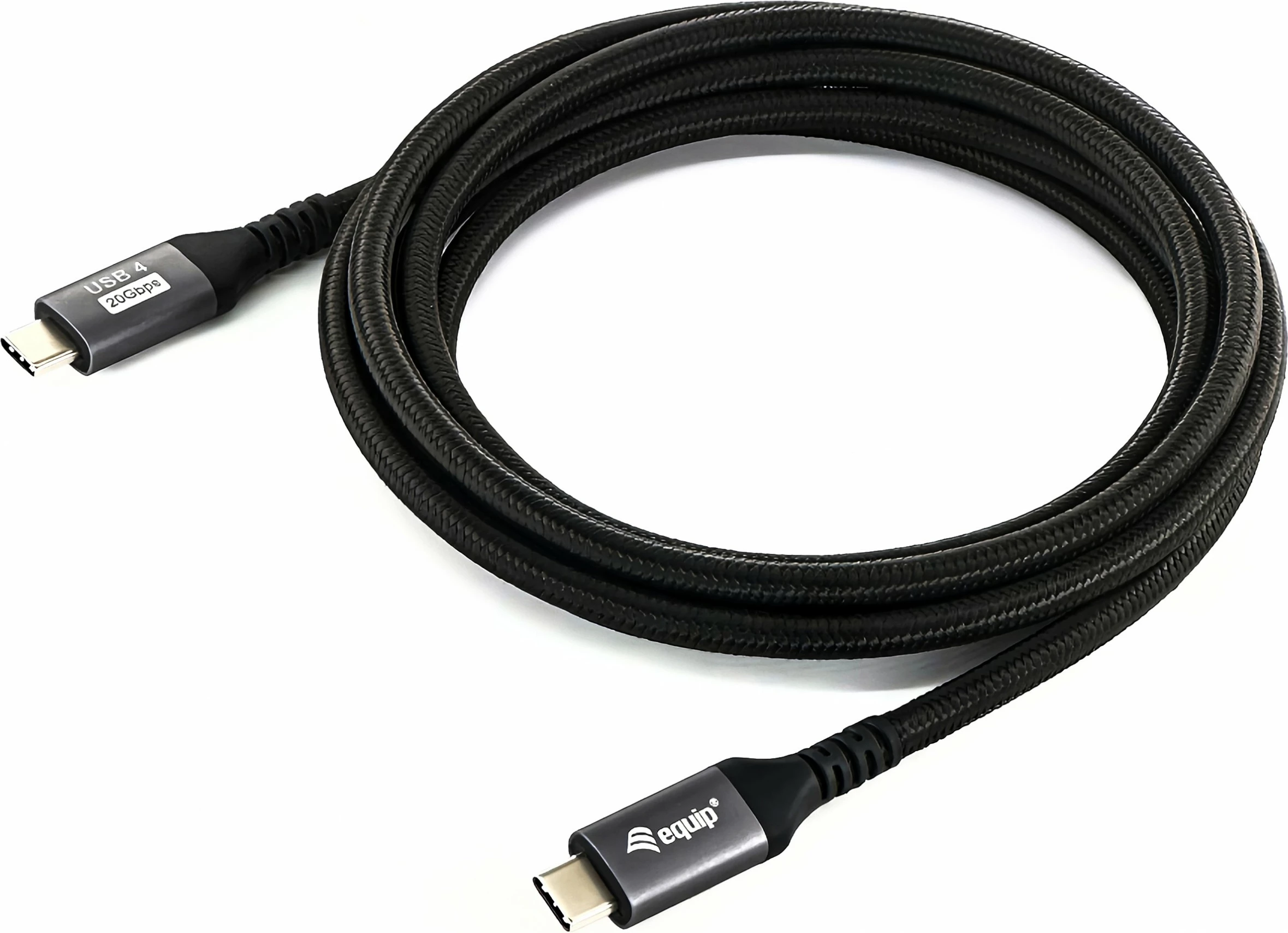 Kabëll USB4 Gen 2x2 Type-C në Type-C Equip 128382, 2m, 20Gbps, 100W, e zezë