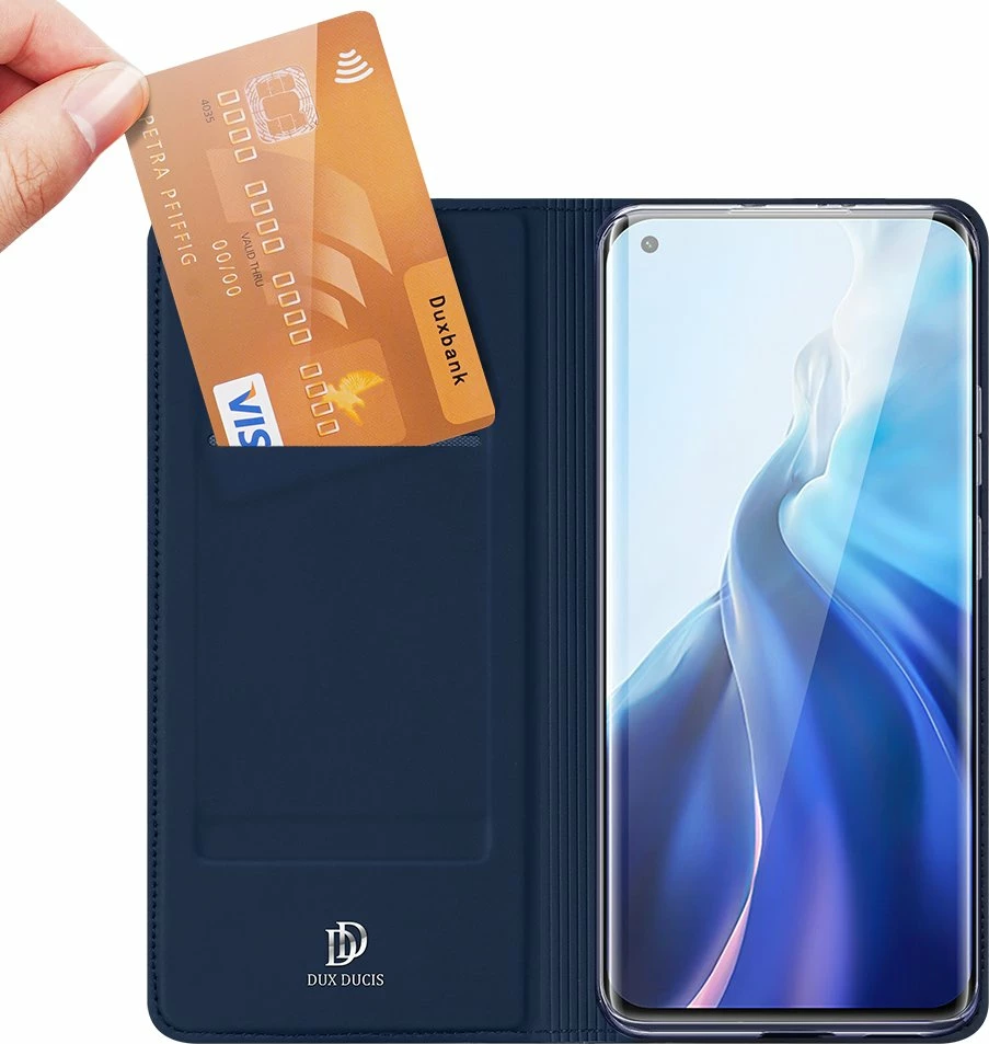 Mbështjellës Dux Ducis Skin Pro Bookcase për Xiaomi Mi 11, Blu