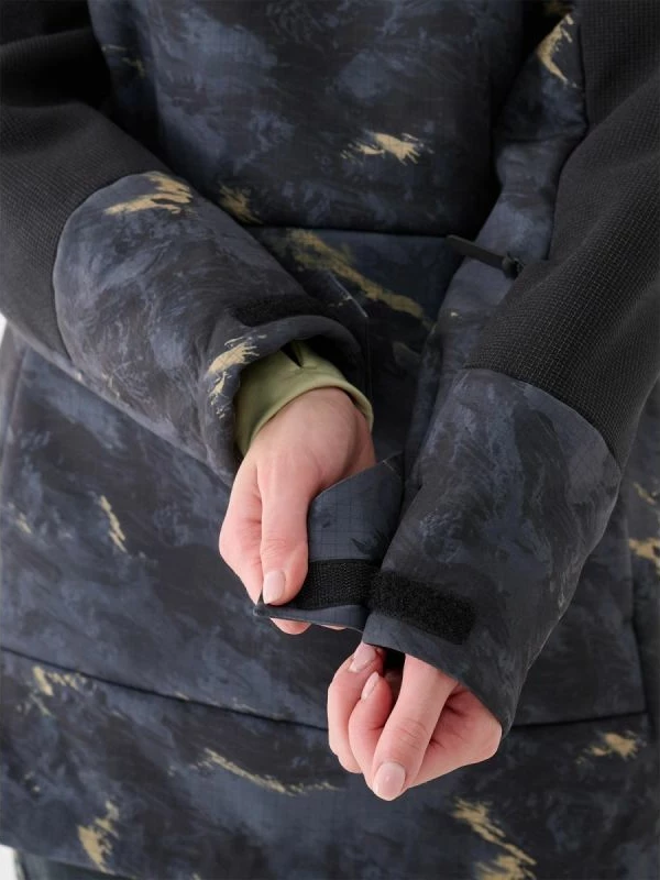 Jakne snowboardi për femra 4f, e zezë