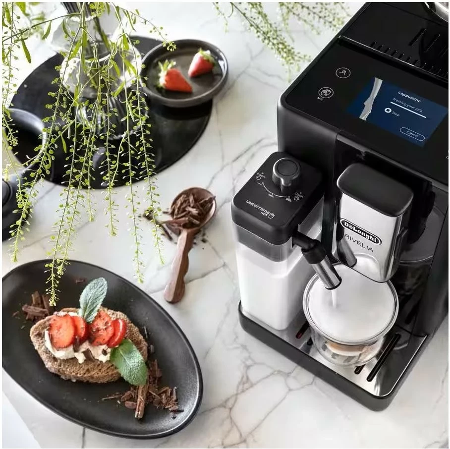 Aparat kafeje DeLonghi Rivelia EXAM 440.55.B automatik, zi, 250g