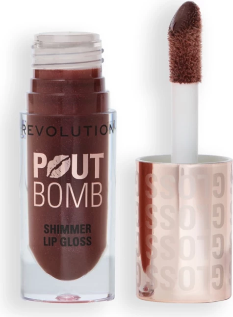 Revolution - Lip Gloss with Shimmer Pout Bomb - Chocolate Sparkle