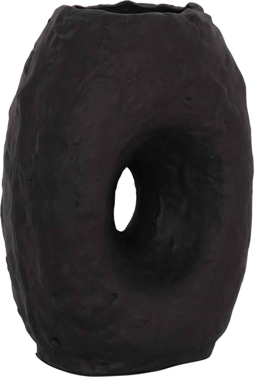 Vazo dekorative tavoline NAMENTIS, terrakotë, ngjyrë e zezë, FH4673.01L, 26.5x16x36.5cm