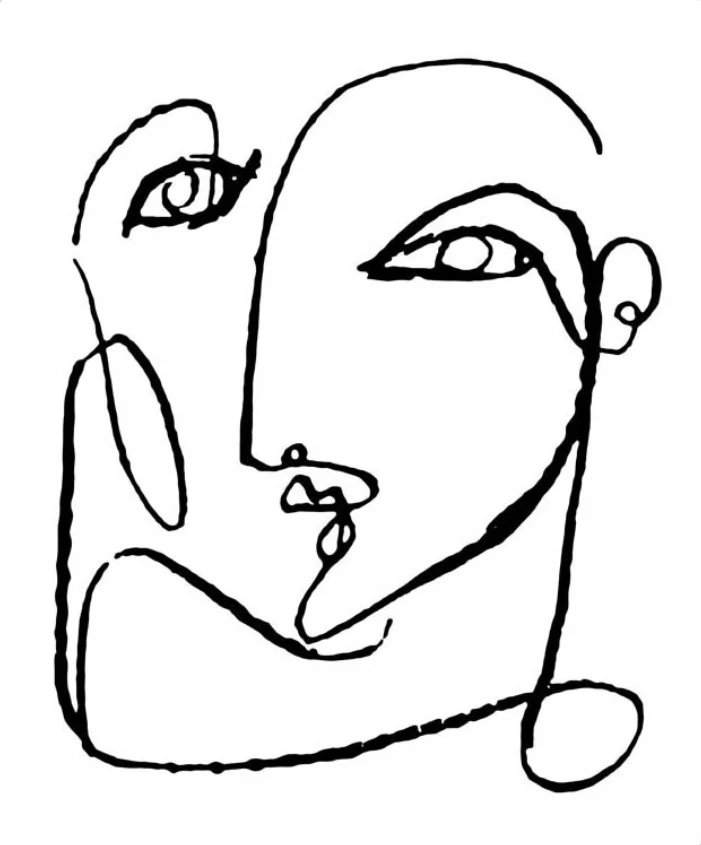 Pikturë dekorative në kanavacë, bardh e zi, 50x60x2cm