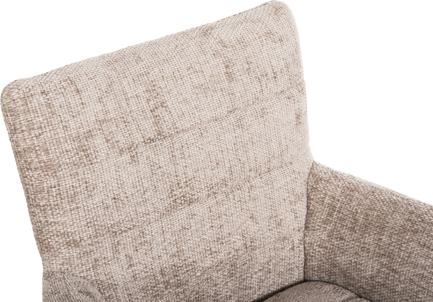 Karrige ngrënieje GAZER FH9845.04, pëlhurë bezhë, këmbë druri gome, 66x63x91H cm., set prej 2 copë