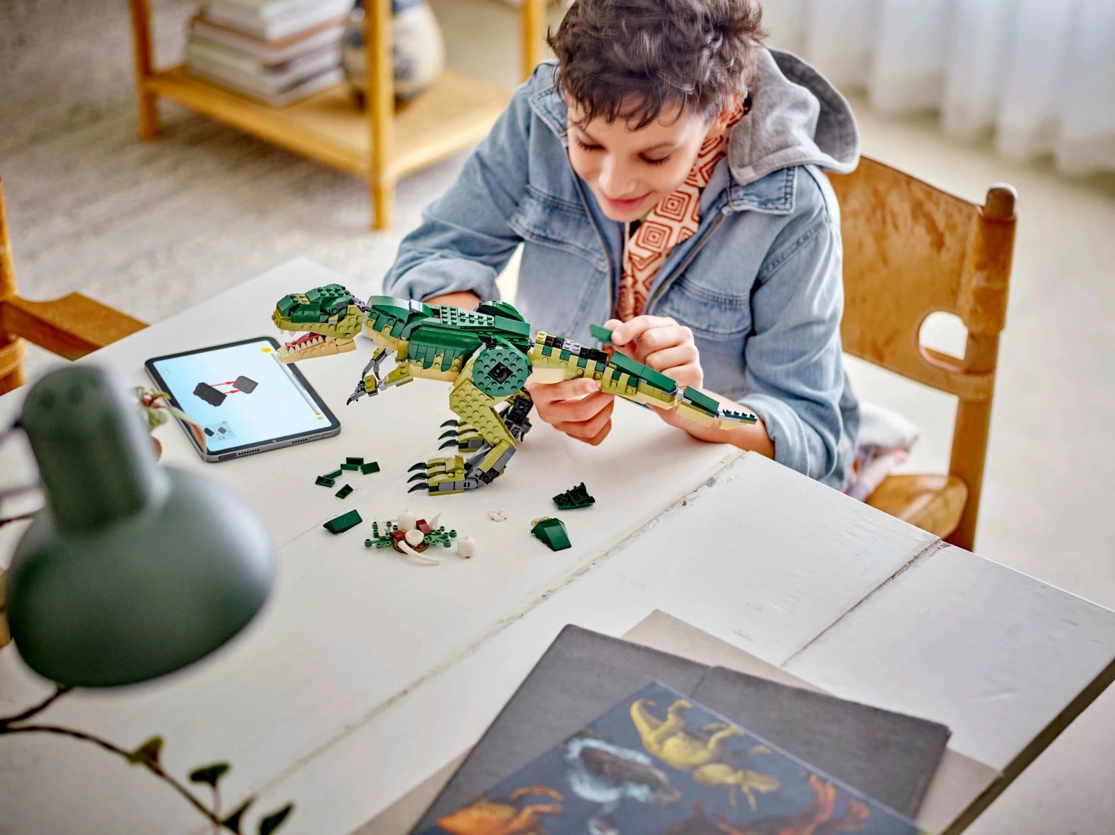Set lodrash LEGO Creator 3-në-1 Tyrannosaurus Rex 31151, 626 pjesë, plastikë, për fëmijë, jeshile