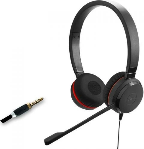 Kufje Jabra Evolve 30 II, Duo, 3.5mm, të zeza