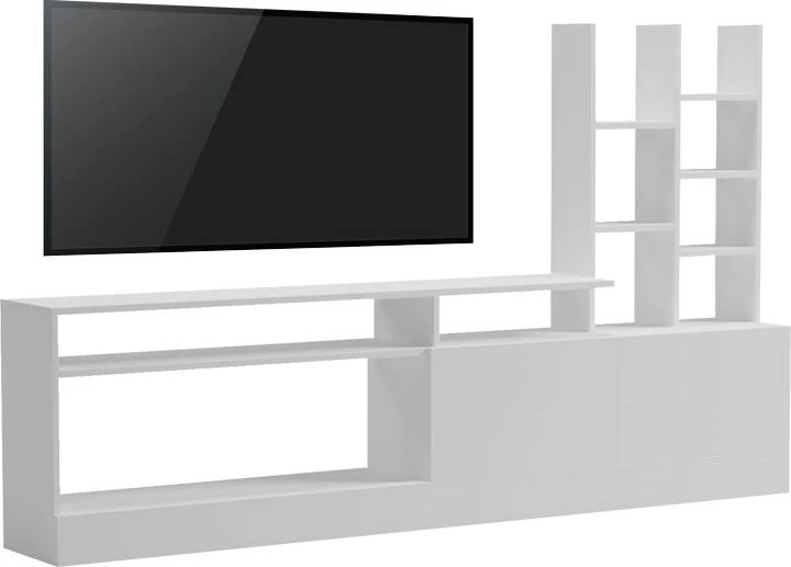 Njësi TV Seruno, ngjyrë e bardhë, 170x25x100cm