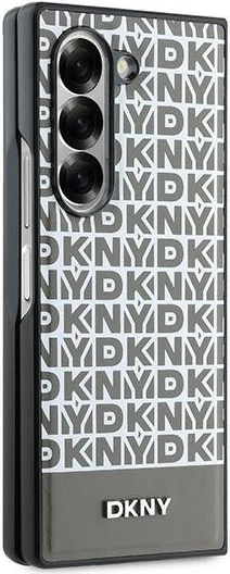 Mbështjellës DKNY Repeat Pattern Bottom Stripe për Samsung Galaxy Z Fold 6, Kafe