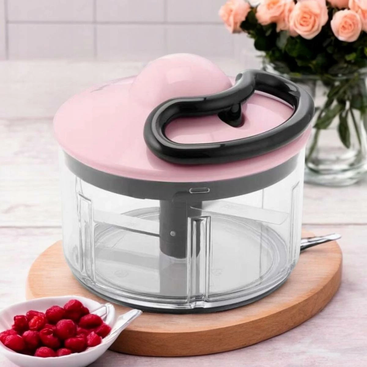 Grirës ushqimi manual, Tefal, K1330755, 500 ml, gri/rozë